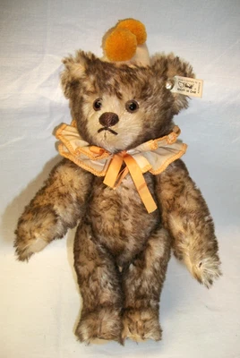 1993 Steiff Club 小丑泰迪 #420023 12" 1928 年复制品限量版 耳扣德国 — 第 1/4 张图片