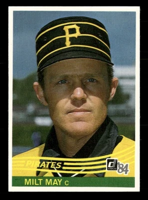 1984 Donruss #386 Milt May Pittsburgh Pirates - Image 1 of 2