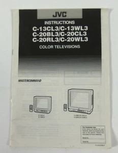 Manual de instrucciones de TV en color JVC C13CL3 C13WL3 C20BL3 C20CL3 C20RL3 C20WL3 - Imagen 1 de 3