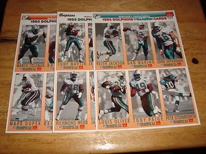 imprforate MIAMI DOLPHINS 1993 FLEER GAMEDAY 18 card set mint DAN MARINO - Picture 1 of 7