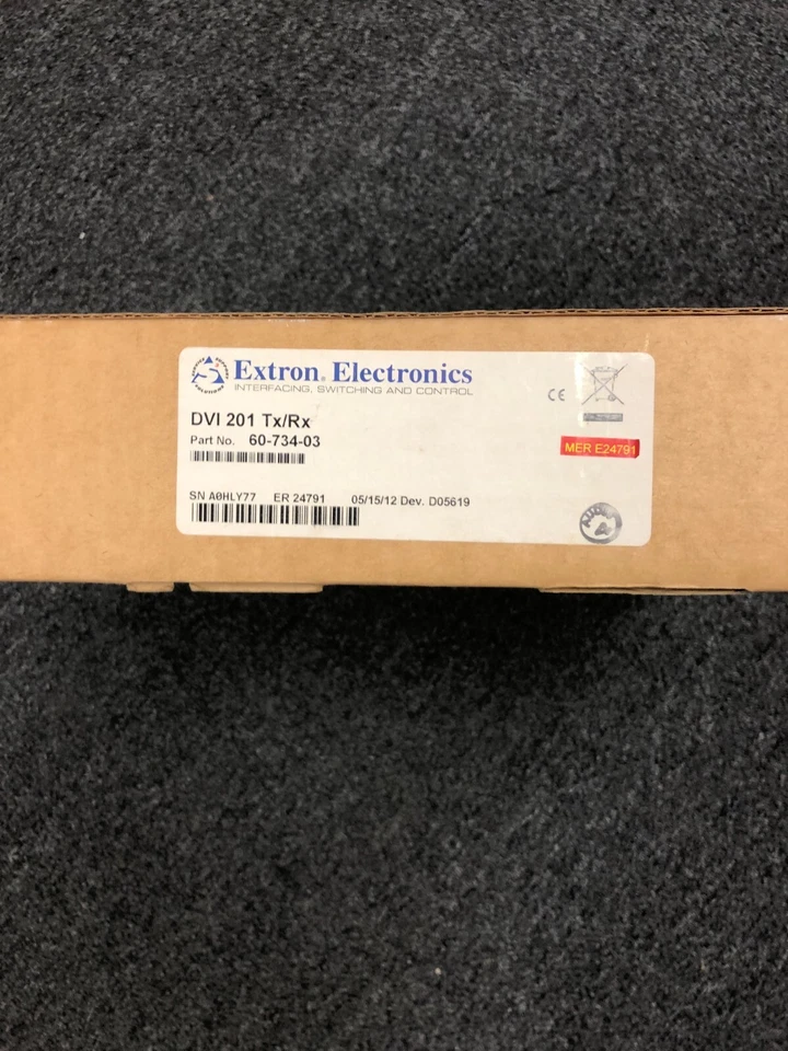 Extron DVI Twisted Pair Extender 201 Tx/Rx Transmitter/Receiver Set 60-734-03 - Image 1 of 1
