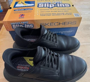 Skechers Men's Slip-ins Garza Gervin Black Comfort Shoes Size: 7.5US #205046/BBK - Picture 1 of 19