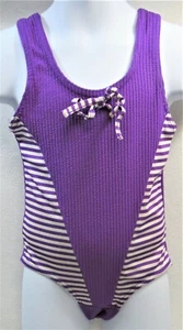 Swimsuit One-Piece Girl's Size Small Purple Vintage - Picture 1 of 7