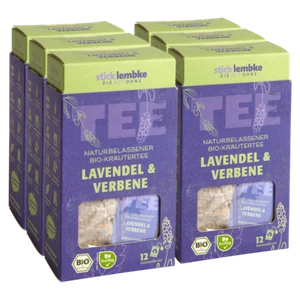 stick & lembke Bio Lavendel & Verbene, 12 Baumwollbeutel, 6er Pack - Bild 1 von 1
