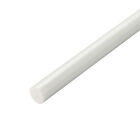 FRP Fiberglass Round Rod,7mm Dia 50cm Long,White Engineering Round Bars Rods