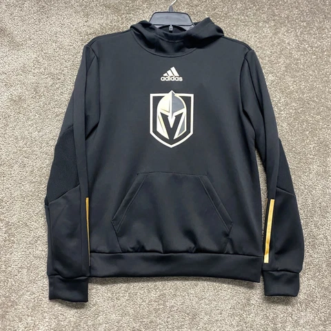 Vegas Golden Knights Hoodie Womens Small Black Pullover Sweatshirt Adidas NHL Cover