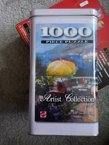 Mattel Artist Collection Pino 'Riviera' 1,000 piece Puzzle in Sealed Tin - Picture 1 of 2