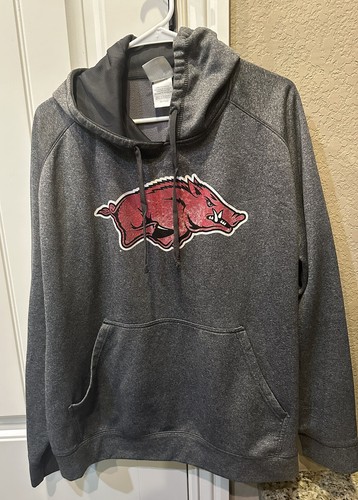 VETEMENTS Felpa con cappuccio felpa uomo Arkansas Razorbacks grigio medio abbigliamento ottime condizioni