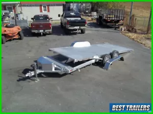 aluma 8218 power Tilt carhauler trailer equipment electric tilt 7 x 18 aluminum - Picture 1 of 12