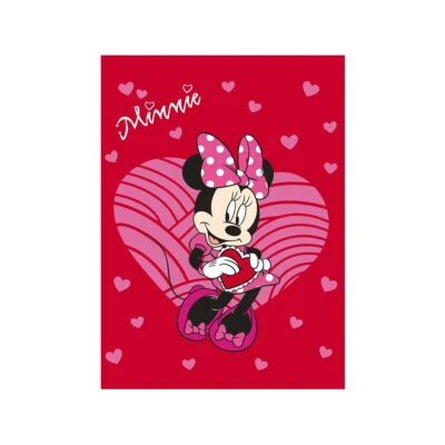 Plaid Minnie Mouse in Pile coral 100x150 cm J162 - Immagine 1 di 2