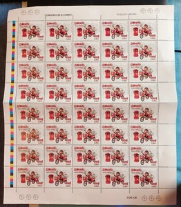 CILE 2025 Condorito en el Correo foglio intero cassetta postale timbro su timbro - Foto 1 di 1