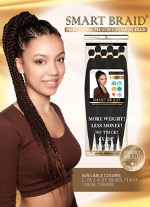 SMART BRAID 6 IN A PACK 28" Pre-Stretched,Pre-Plucked,Pre-Pulled Easy Braid Hair