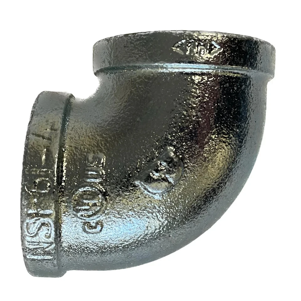 BMI 3" Galvanized 90° Elbow Pipe Fitting NPT Thread Class 150 UL/FM New - Image 1 of 1