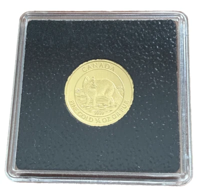 Canada 2010 Gold 1/4 oz $10 UNC Arctic Fox - Image 1 of 2