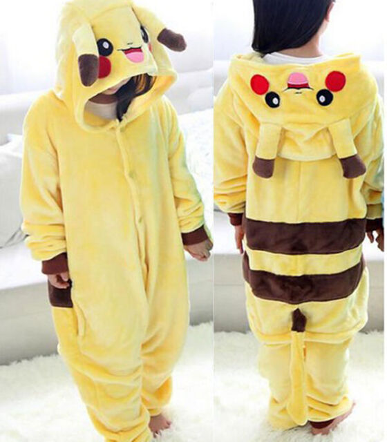 Fantasia Pikachu Pokemon Bebê Unisex Com Capuz em Promoção na