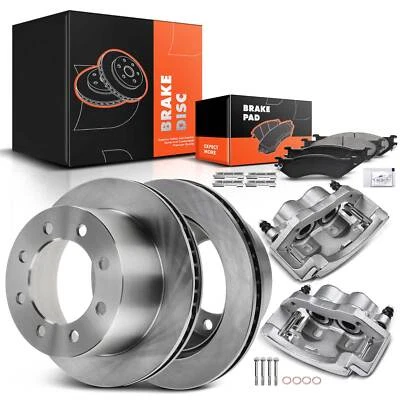 Задний дисковый тормоз ротор и керамические тормозные колодки + суппорт для Dodge Ram 3500 2001-2002 - Изображение 1 из 4