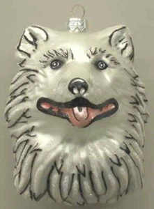 Adornos de capazo de cristal de tesoros eslavos Connecticut Huskies-cabeza - con caja 1885421 - Imagen 1 de 1