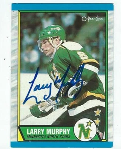 Larry Murphy Signed 1989/90 O-Pee-Chee Card #128 - Picture 1 of 1