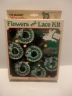 The Beadery Christmas Flowers And Lace Kit Ornaments: Wreaths Vintage Nib