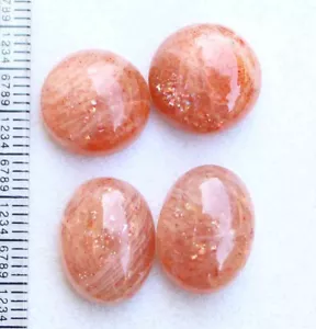 32,10 quilates 100 % piedra solar roja natural cabujón redondo 13 mm piedra preciosa suelta - Imagen 1 de 4