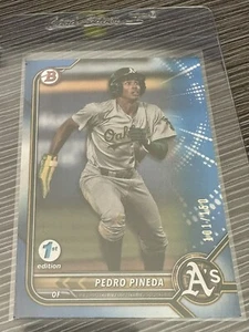 2022 Bowman Draft 1st Edition Pedro Pineda #BD181 Blue Foil #101/150 - Picture 1 of 1