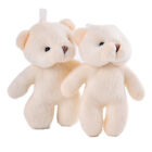 4PCS/Lots Mini Plush Bear Toys Small Pendant Cute Bears Doll Soft Stuffed Toy dn