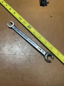Matco USA WF16186 1/2 In x 9/16 In SAE 6 Point Line Flare Nut Wrench Open End - Picture 1 of 8