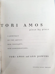 Tori Amos: Piece by Piece by Tori Amos & Ann Powers - Hardcover - Imagen 1 de 10