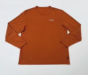Dunning Men's Golf Long Sleeve T shirt Orange Casual Size Large - Picture 1 of 10