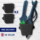 2 Garden Tool Mount Secateur Holder Quality Pruner Wall Bracket Gardening Pruner