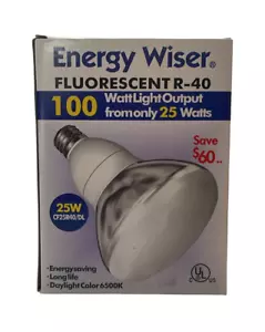 Energy Wiser CF25R40/DL Fluorescent Light Bulb R-40 25W - Picture 1 of 6