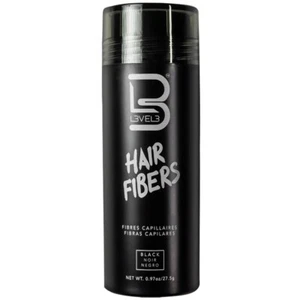 BARBER BEAUTY SALON L3VEL3 LEVEL3 TEMPORARY HAIR COVER FILLER FIBER BLACK - Picture 1 of 1