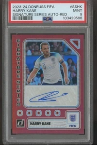 Harry Kane Auto /49 PSA 9 - Panini Donruss 2023-24 Signature Series RED - Bild 1 von 3