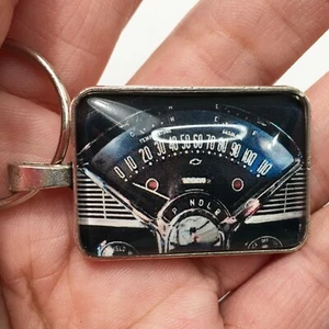Vintage Chevrolet 210 Chevy Belair Speedometer 1955-1956 Reproduction Keychain - Picture 1 of 5