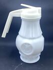 Vintage Wheaton Milk Glass American Eagle Coin Syrup Pitcher Dispenser MINT