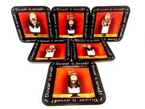La cena internazionale certificata è servita set di 6 piatti quadrati 10 3/4" - Foto 1 di 2