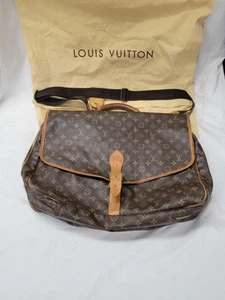 Authentic Louis Vuitton Sac Chasse Travel Hand Bag Brown Monogram Hunting Vintag - Picture 1 of 21