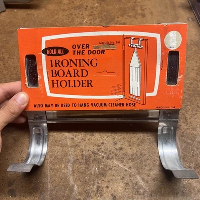 Hold-All Over The Door Ironing Board Holder Vintage 1970s NOS - Image 1 of 4