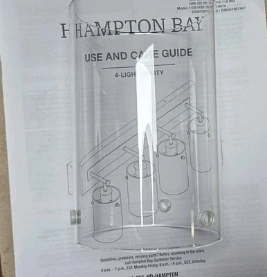 Pantalla de vidrio de repuesto de 6 pulgadas para tocador Hampton Bay Regan vidrio transparente claro Foto 1 de 4