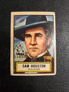 1952 Look n See Sam Houston Corner Crease G - Bild 1 von 3