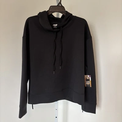 Sudadera con capucha negra Avia XXL para mujer cremallera laterales moderna atlética Foto 1 de 4