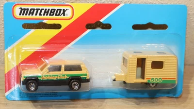 Matchbox TP-116, Jeep Cherokee Wohn- Anhänger 1:64, OVP - Bild 1 von 4