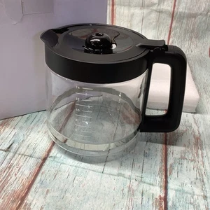 14 Cup Replacement Glass Carafe Coffee Pot Black Handle and Top - Picture 1 of 5
