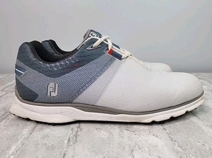 Footjoy Pro SL Sport White Blue Fog Athletic Spikeless Golf Shoe Mens 10.5 53854 - Picture 1 of 12