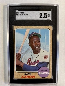 1968 Topps Hank Aaron #110 Baseball SGC 2.5 - Picture 1 of 5