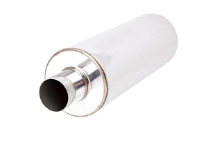 XFORCE Exhaust RS5-1476 - Stainless Steel Round Exhaust Resonator - Picture 1 of 1