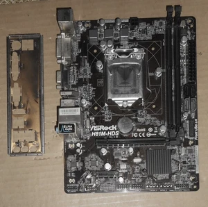 SCHEDA MADRE SOCKET 1150 ASROCK H81M-HDS + mascherina - Foto 1 di 2