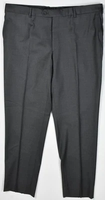 PAL ZILERI VIAGGIATORE Wool Gray Flat Front Dress Pants 38 - EU 54 New - Image 1 of 4