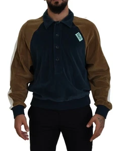 Dolce & Gabbana Multicolore Cotone con Colletto Pullover Uomo Maglione Autentico - Foto 1 di 6