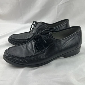 Vintage Church's Black Leather Moccasins Men's Hand Made in Italy Shoes 9 - Picture 1 of 13